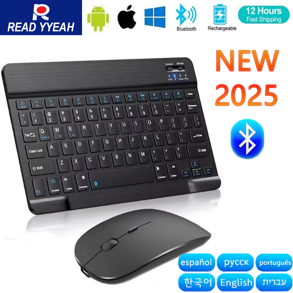 Wireless Keyboard Mini - Nieuwe 2025 Bluetooth draadloze toetsenbordmuis voor