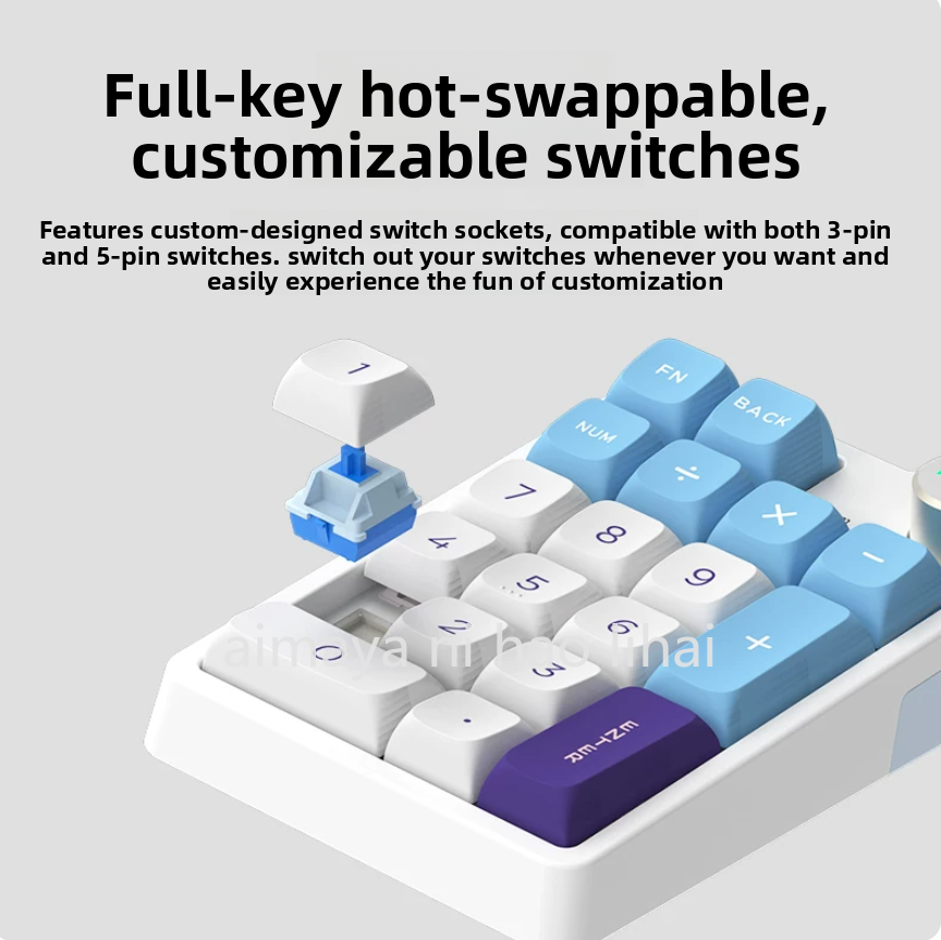 Wireless Keyboard Mini - Kzzi K20 Mini-toetsenbord Drie modi Bluetooth