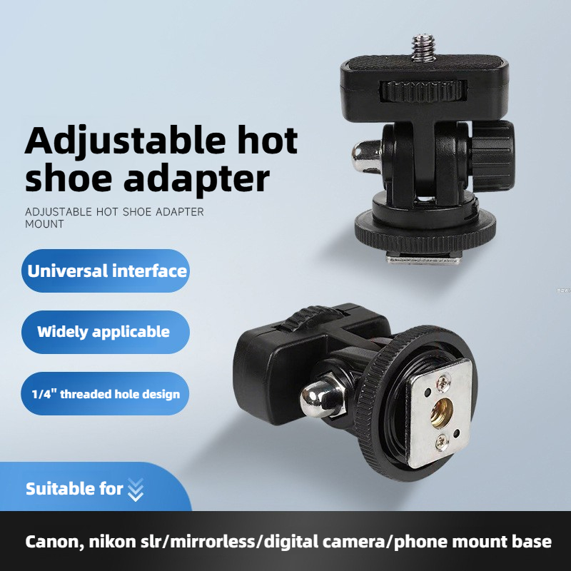 Auto Tracking Tripod - Universele Hot Shoe Mount Adapter 1/4