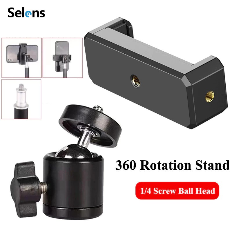Auto Tracking Tripod - Selens Universele Mobiele Telefoon Clip Beugelhouder