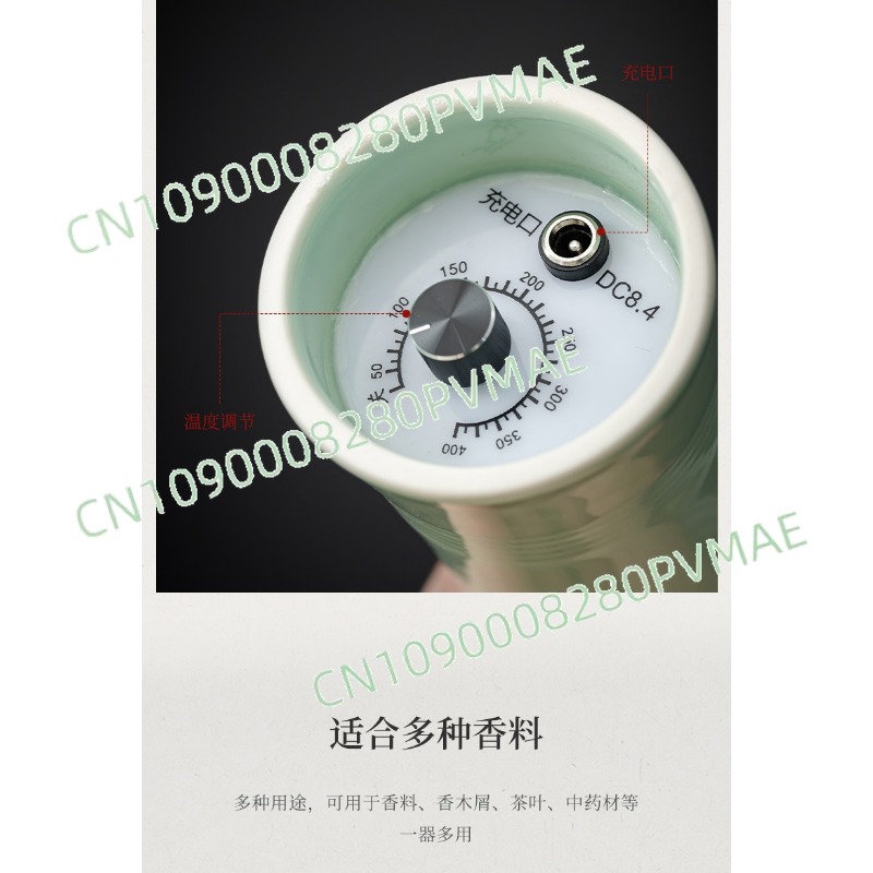 Electronics Home Gadgets - Handheld oplaadbare elektronische wierookbrander met keramische