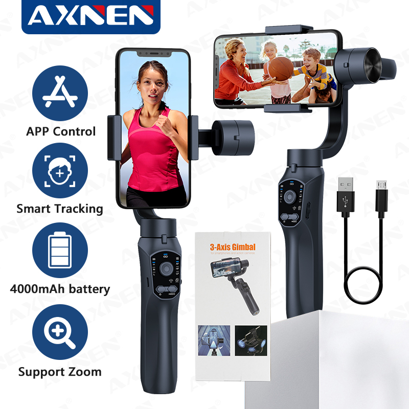 Auto Tracking Tripod - AXNEN 3-assige handheld gimbal smartphone-stabilisator mobiele