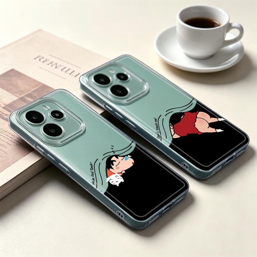 Xiaomi Redmi Note 13 - Cartoon Shin-ChanS zachte telefoonhoesje voor Xiaomi