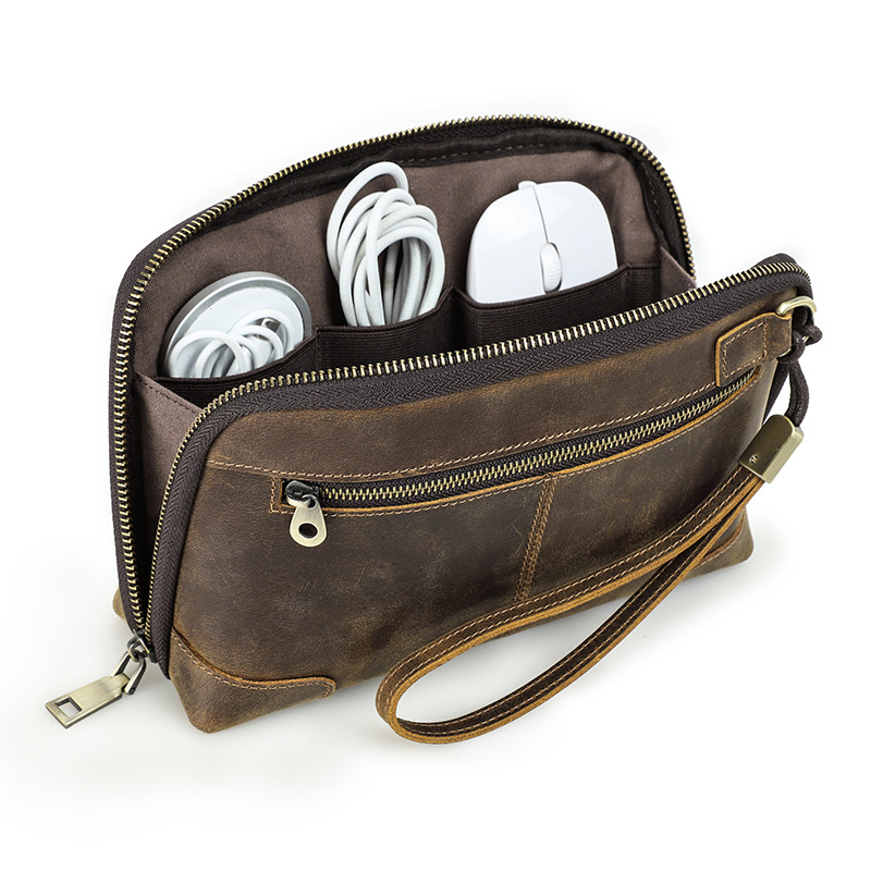 Electronics Gadgets In China - Echte lederen tech-pouch met meerdere compartimenten,