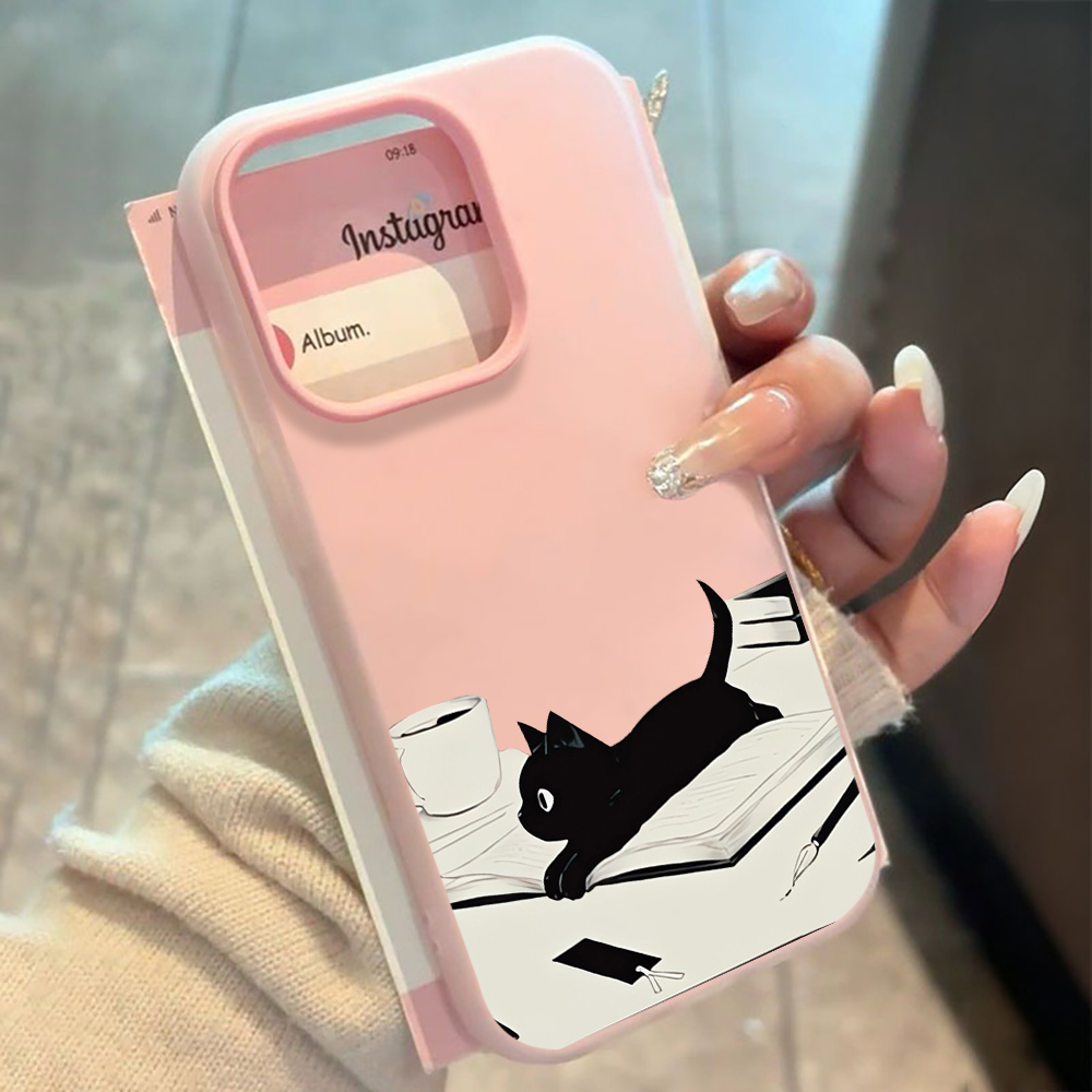 Xiaomi Redmi Note 13 - INS Schattige Katten Lezen Boek Telefoonhoesje