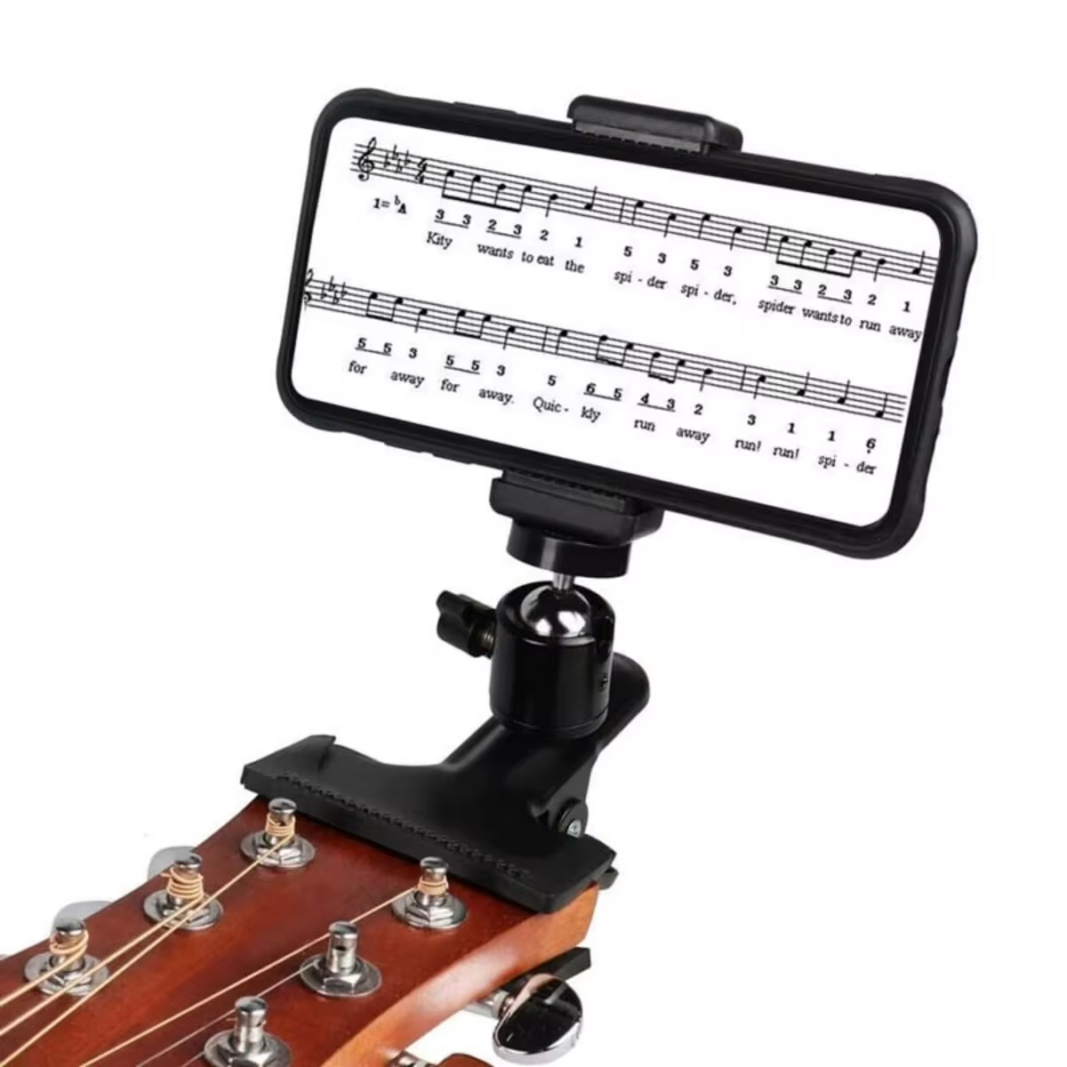 Auto Tracking Tripod - Miwayer Gitaar Hoofd Clip Mobiele Telefoon