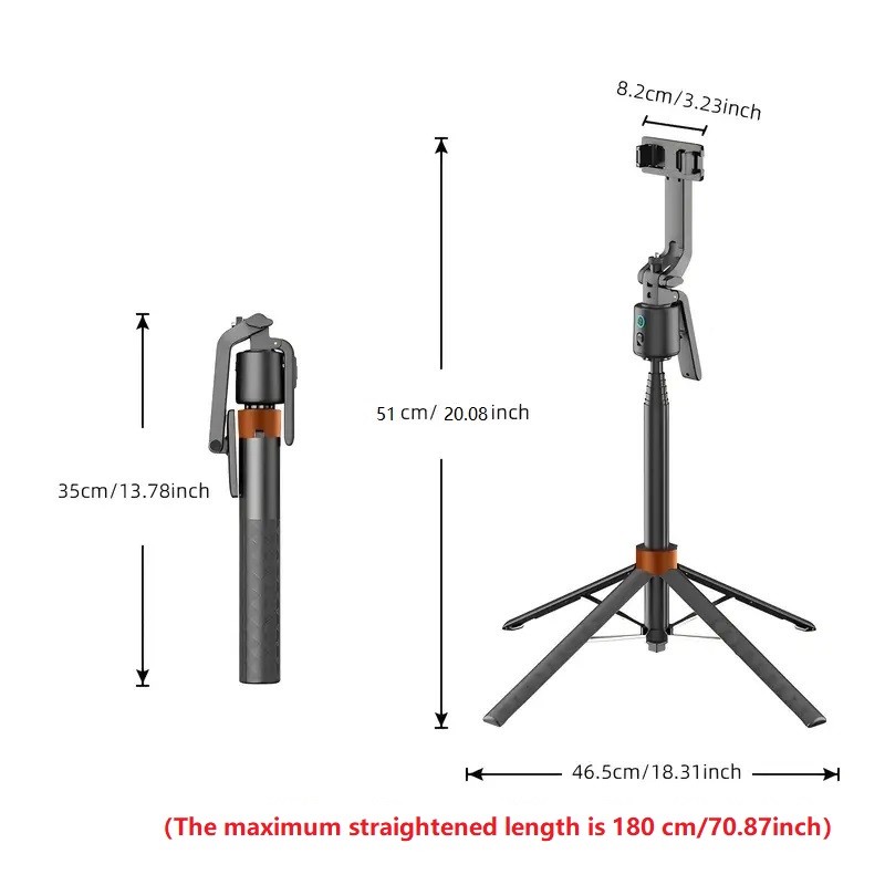 Selfiestick Statief Oplaadbaar - Auto Tracking Tripod recensie en prijs