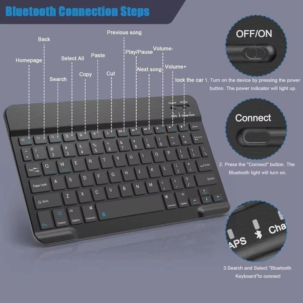 Bluetooth 5.0 Draadloos Toetse - Wireless Keyboard Mini recensie en prijs