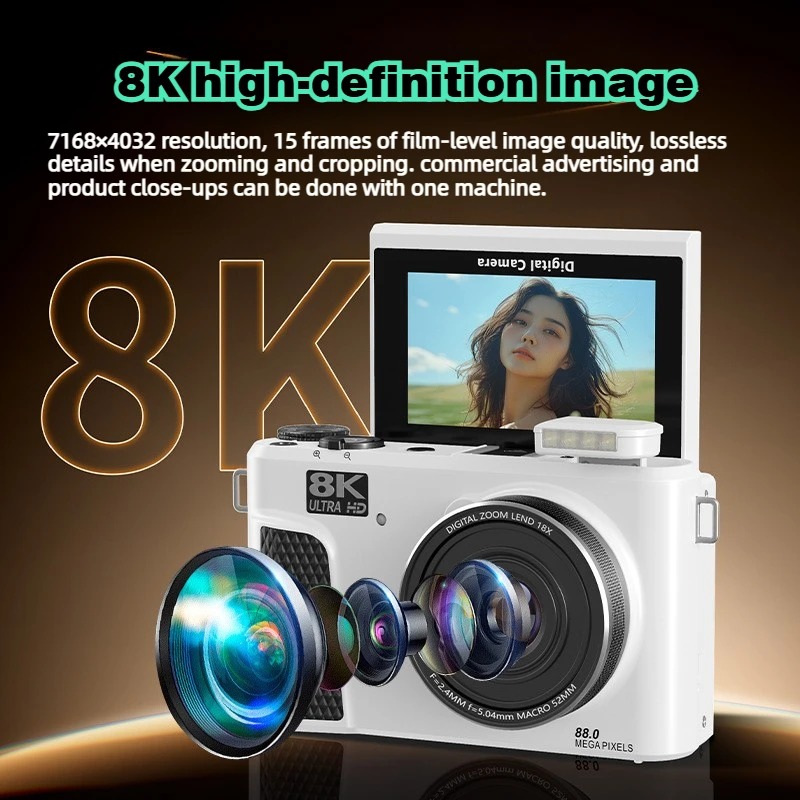 WD300 8K digitale camera 88MP  - Electronics Home Gadgets recensie en prijs