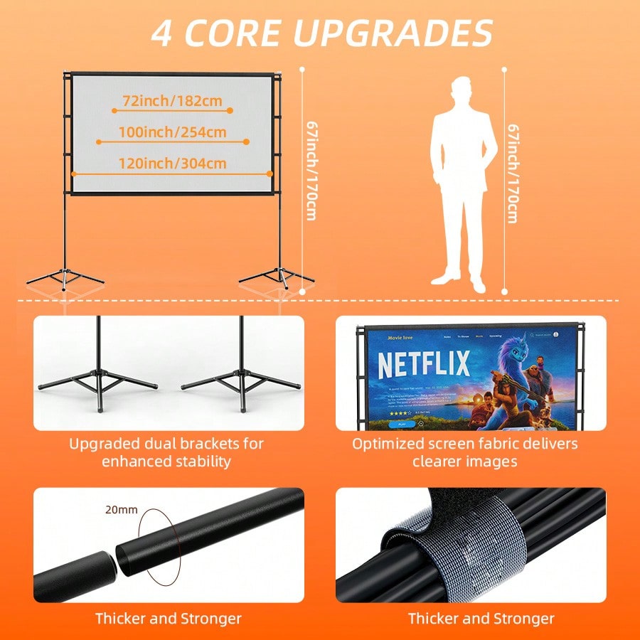 XBJ 100 inch 4K Ultra HD proje - Mini Projector Portable recensie en prijs