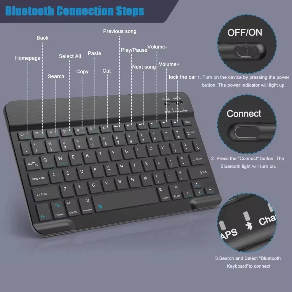 Draadloos Bluetooth-toetsenbor - Wireless Keyboard Mini recensie en prijs
