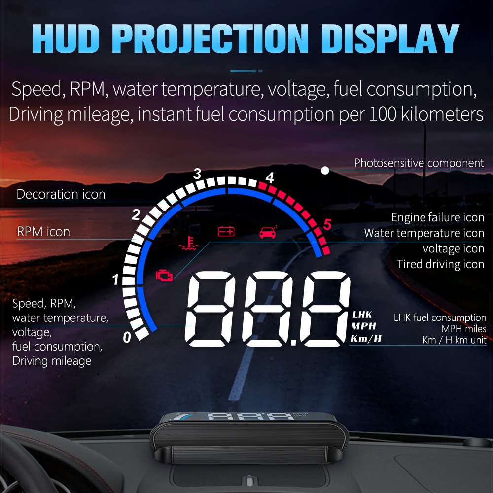 M13 Auto OBD Snelheidsprojecto - Mini Projector Portable recensie en prijs
